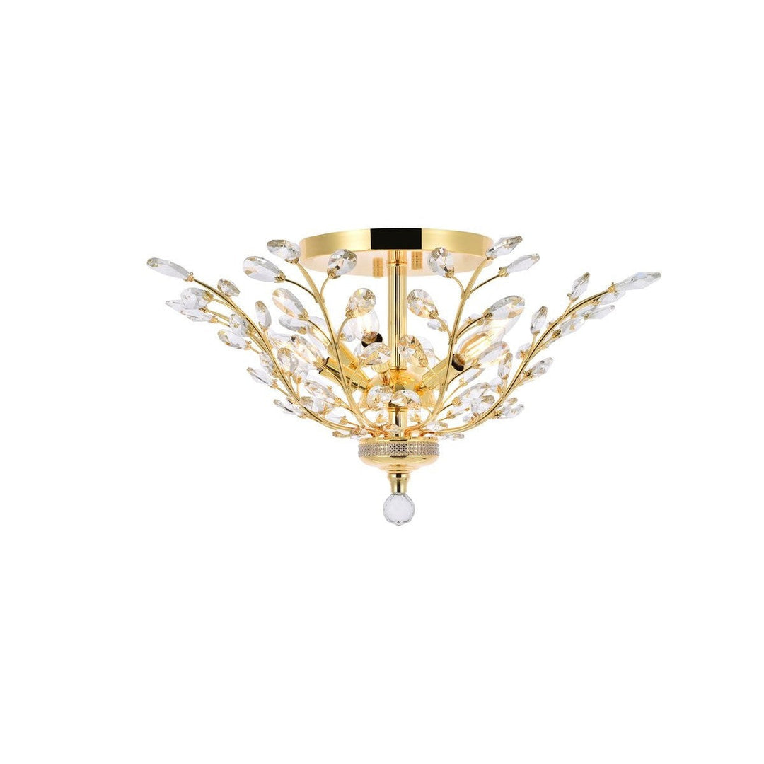 Elegant Orchid V2011F27G/RC Ceiling Light - Gold