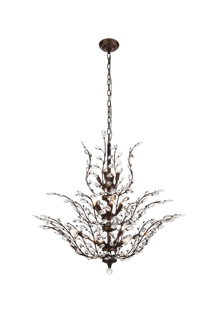 Elegant Orchid V2011G41DB/RC Chandelier Light - Dark Bronze