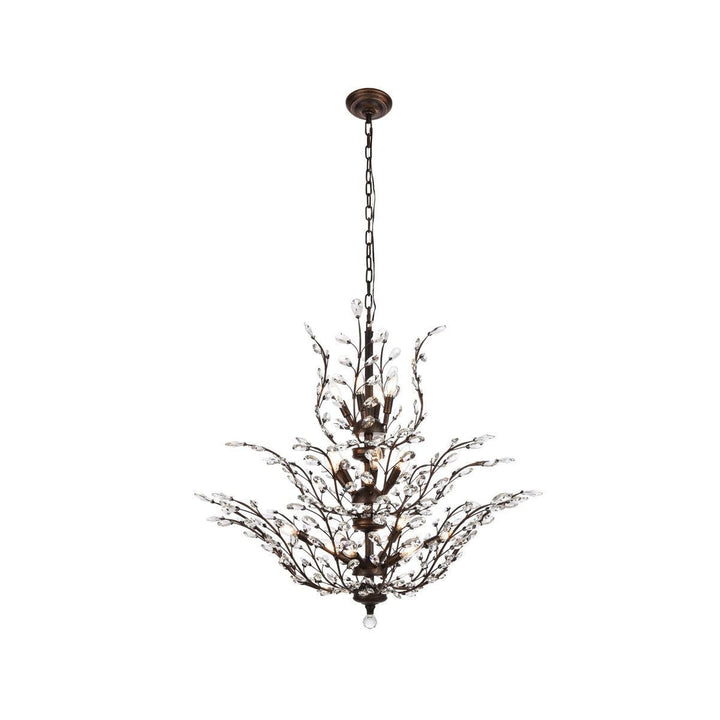 Elegant Orchid V2011G41DB/RC Chandelier Light - Dark Bronze