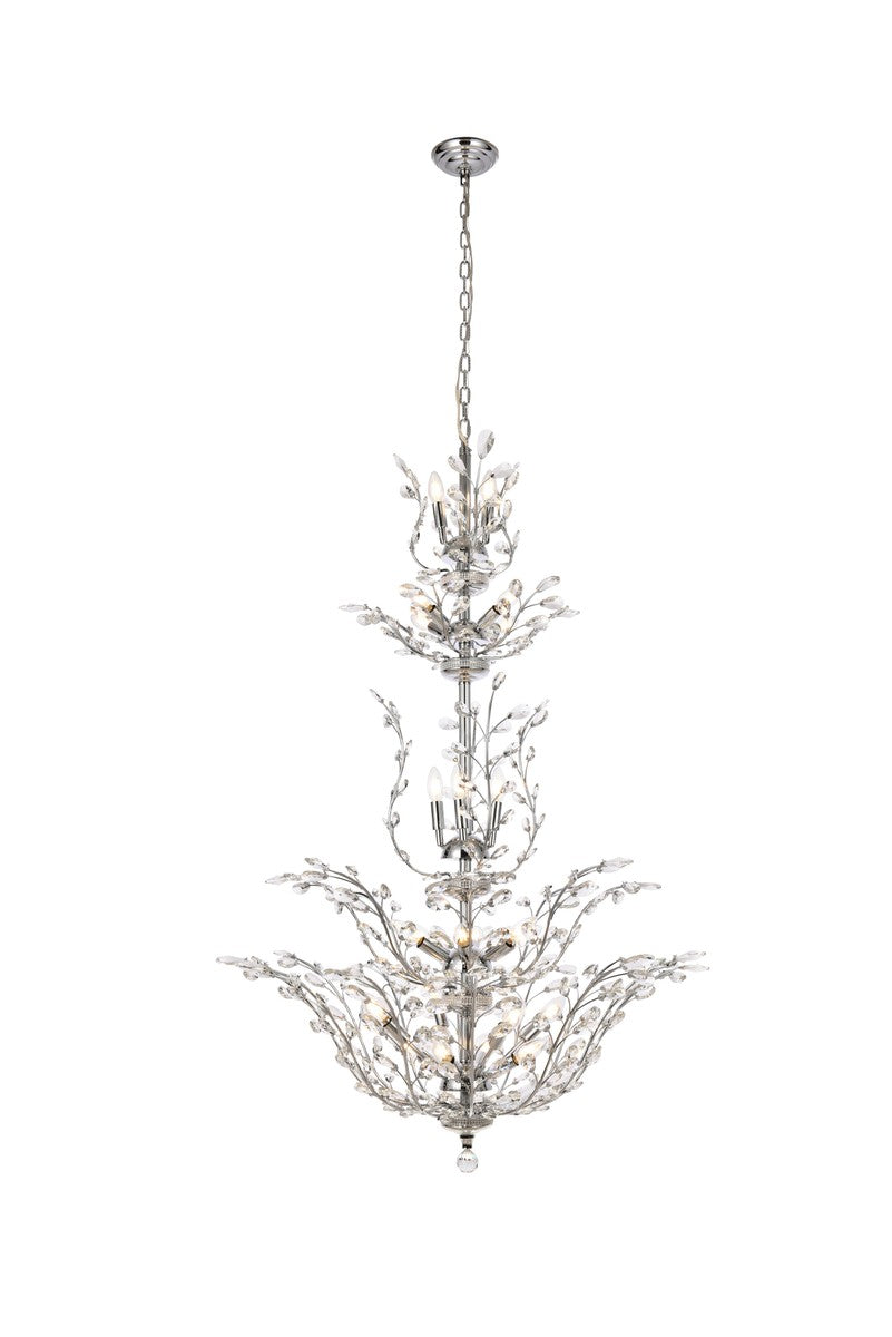 Elegant Orchid V2011G54C/RC Chandelier Light - Chrome