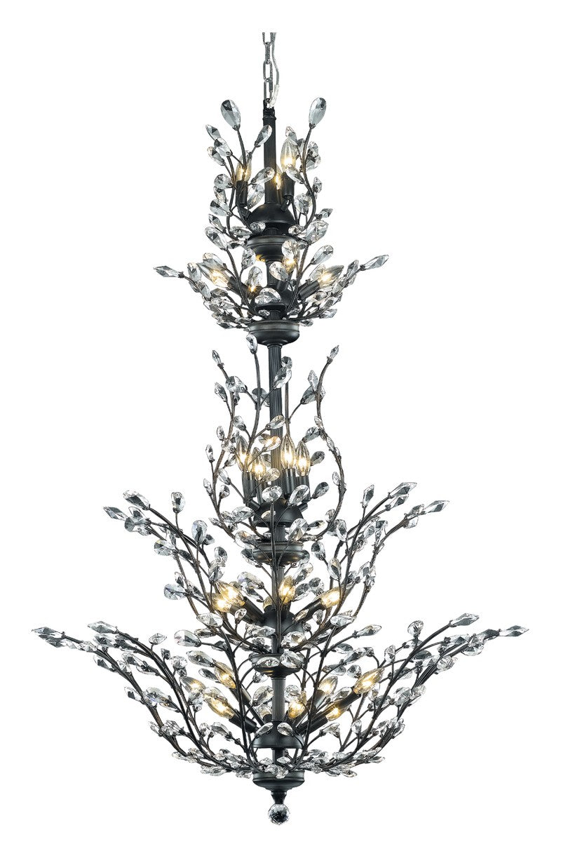 Elegant Orchid V2011G54DB/RC Chandelier Light - Dark Bronze