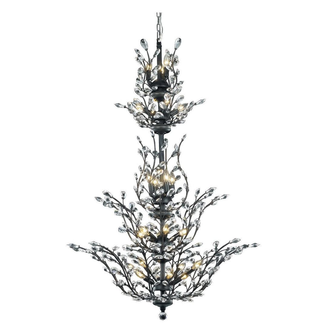 Elegant Orchid V2011G54DB/RC Chandelier Light - Dark Bronze