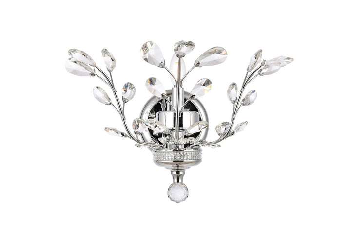 Elegant Orchid V2011W16C/RC Wall Sconce Light - Chrome