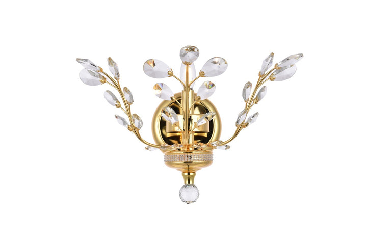 Elegant Orchid V2011W16G/RC Wall Sconce Light - Gold