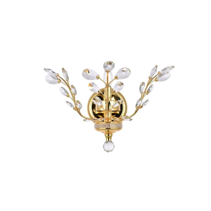 Elegant Orchid V2011W16G/RC Wall Sconce Light - Gold