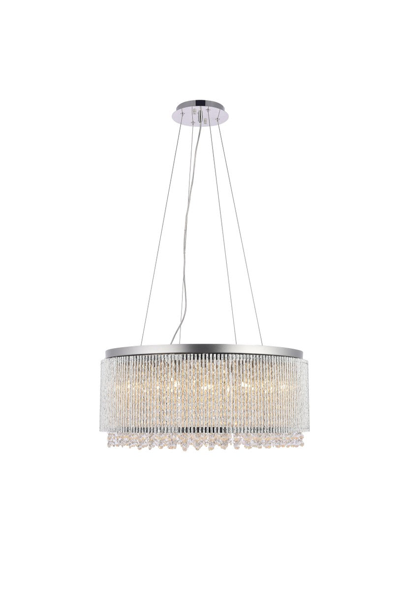 Elegant Influx V2092D24C/RC Pendant Light - Chrome