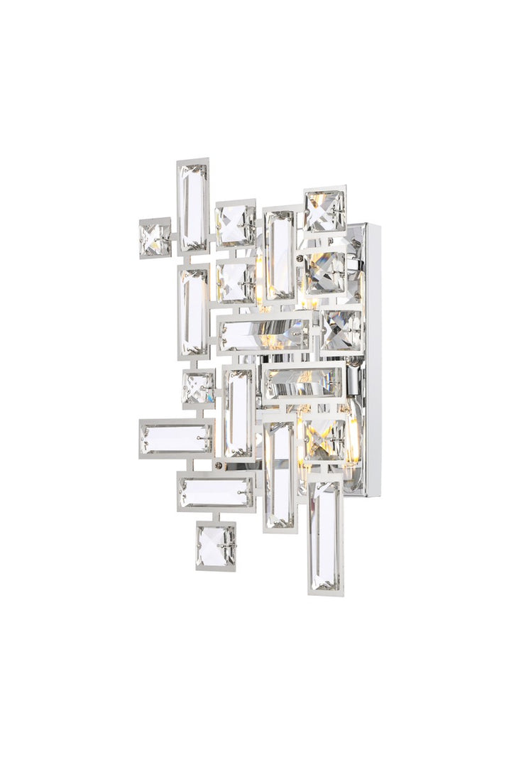 Elegant Picasso V2100W12C/RC Wall Sconce Light - Chrome