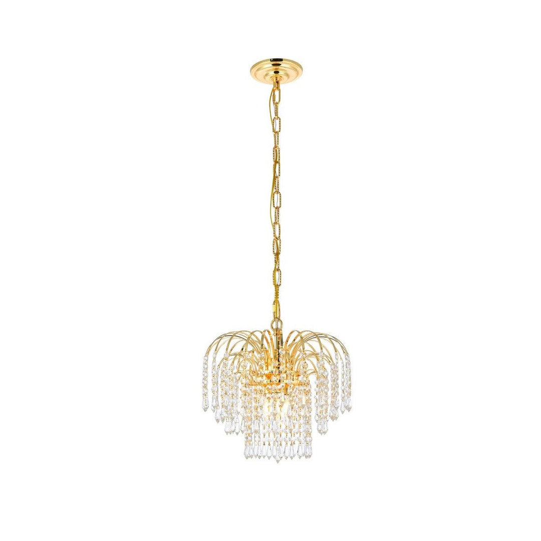 Elegant Falls V6801D14G/RC Chandelier Light - Gold