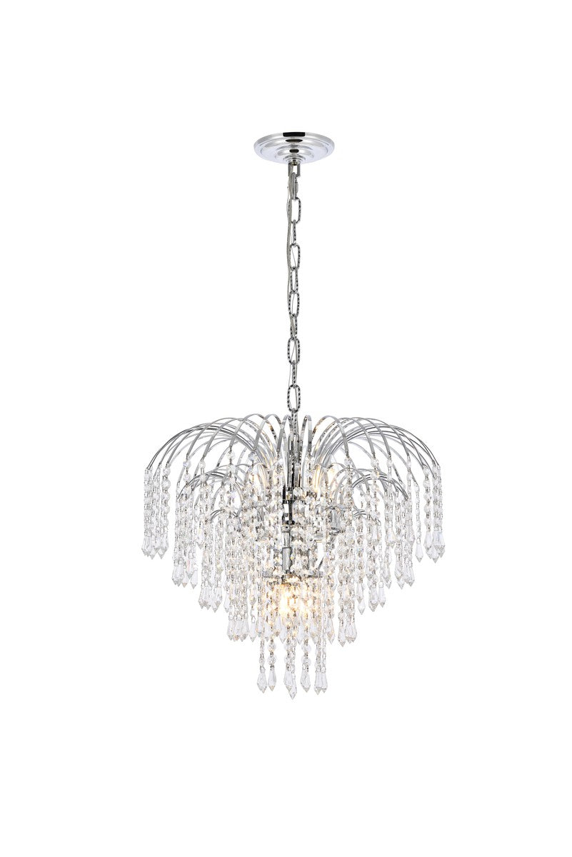 Elegant Falls V6801D19C/RC Chandelier Light - Chrome