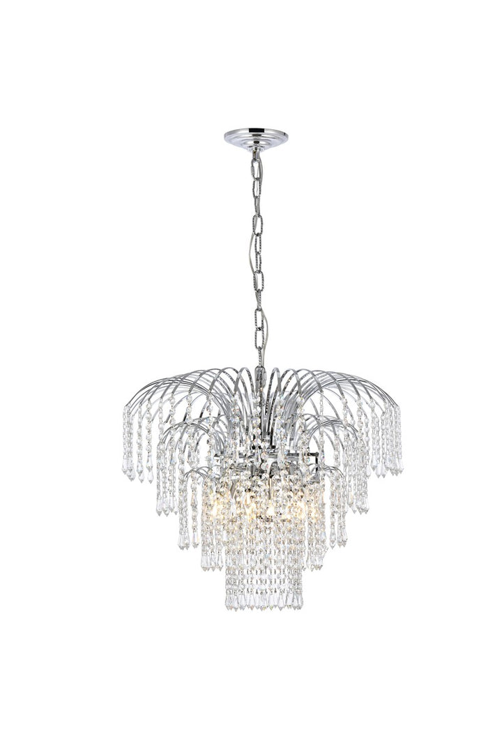 Elegant Falls V6801D21C/RC Chandelier Light - Chrome