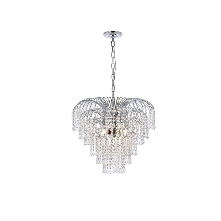 Elegant Falls V6801D25C/RC Chandelier Light - Chrome