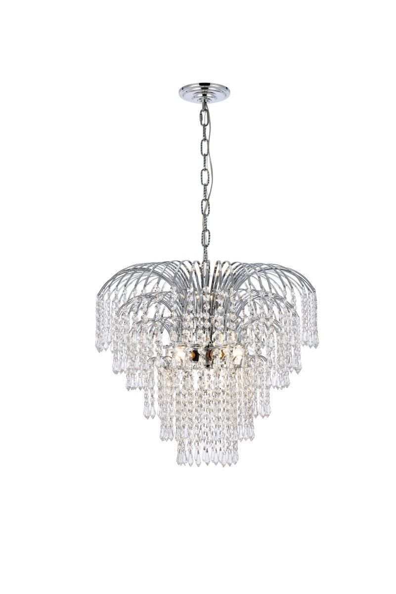 Elegant Falls V6801D25C/RC Chandelier Light - Chrome