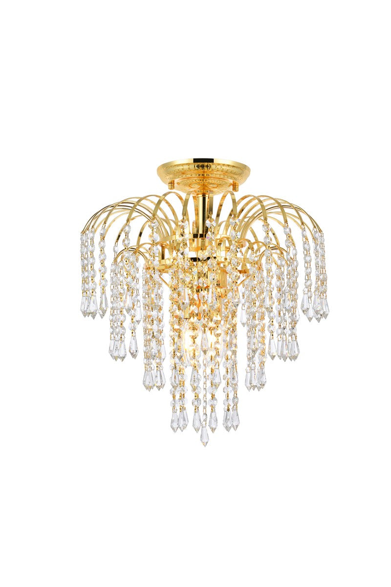 Elegant Falls V6801F16G/RC Ceiling Light - Gold