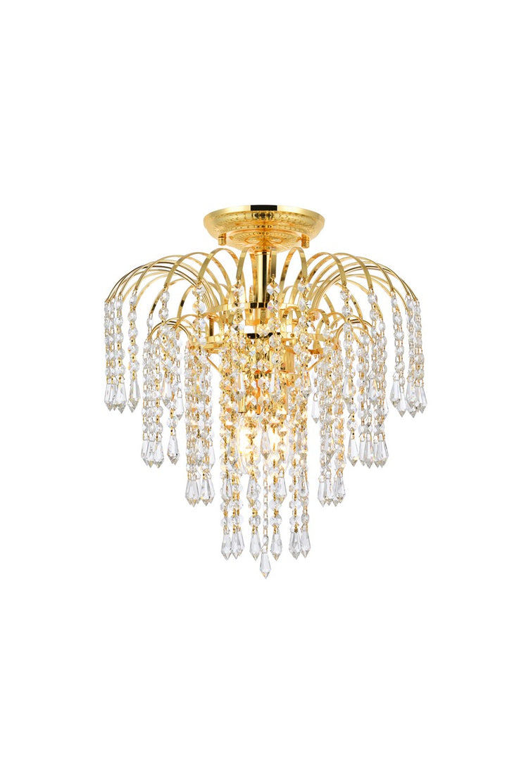 Elegant Falls V6801F16G/RC Ceiling Light - Gold