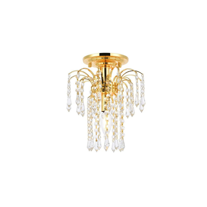 Elegant Falls V6801F9G/RC Ceiling Light - Gold