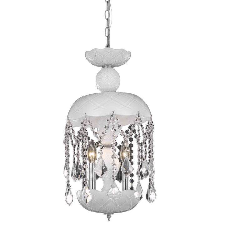 Elegant Rococo V7803D11WH/RC Pendant Light - White