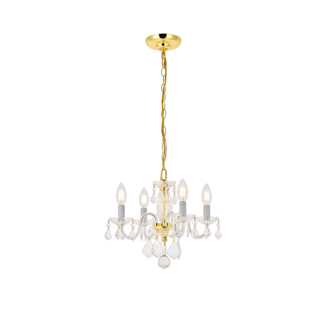 Elegant Rococo V7804D15G/RC Chandelier Light - Gold