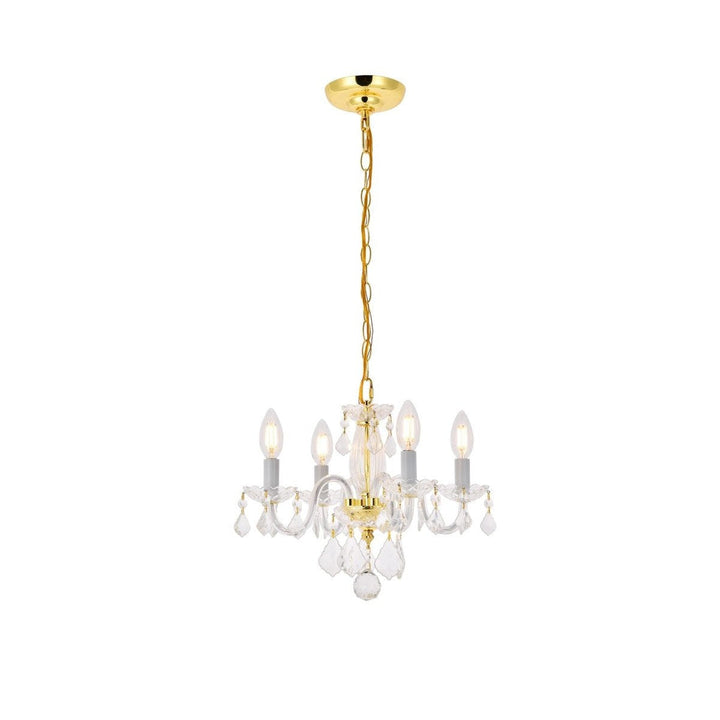 Elegant Rococo V7804D15G/RC Chandelier Light - Gold