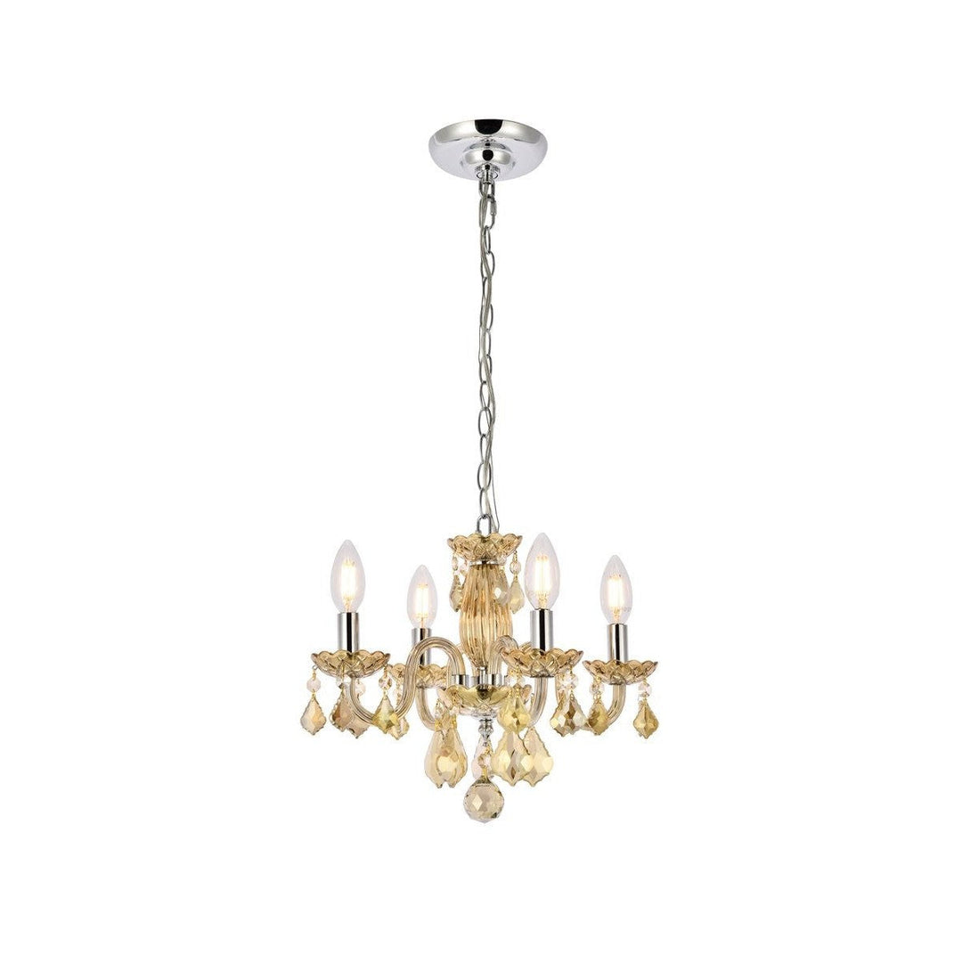 Elegant Rococo V7804D15GT-GT/RC Chandelier Light - Golden Teak