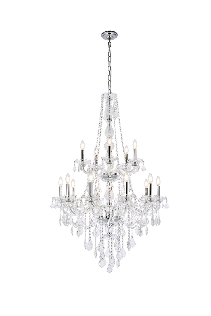 Elegant Verona V7815G33C/RC Chandelier Light - Chrome