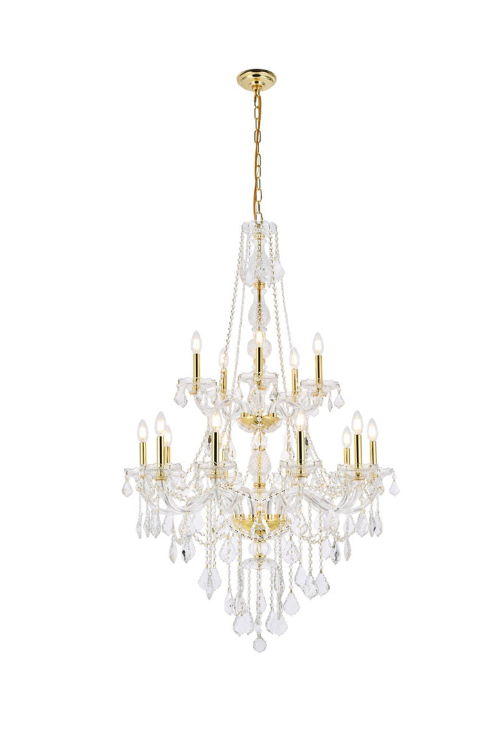 Elegant Verona V7815G33G/RC Chandelier Light - Gold