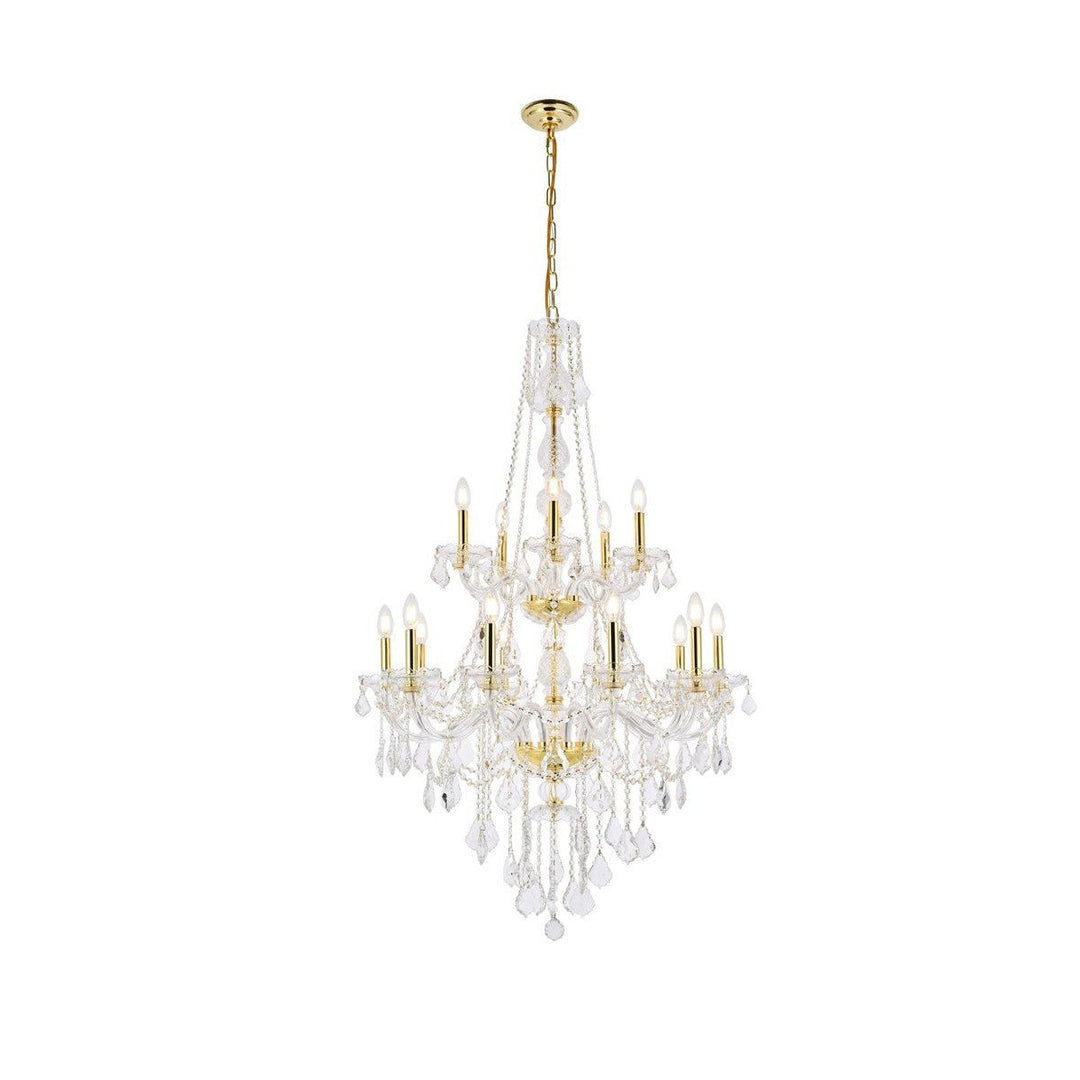 Elegant Verona V7815G33G/RC Chandelier Light - Gold