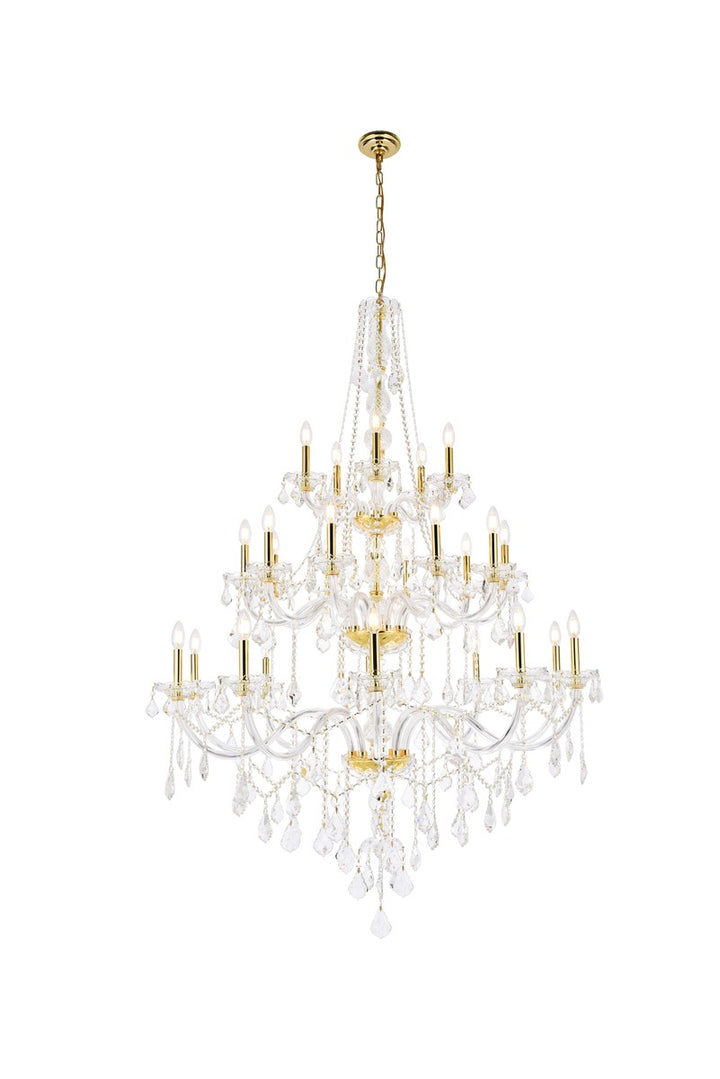 Elegant Verona V7825G43G/RC Chandelier Light - Gold