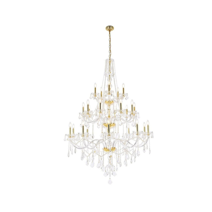 Elegant Verona V7825G43G/RC Chandelier Light - Gold