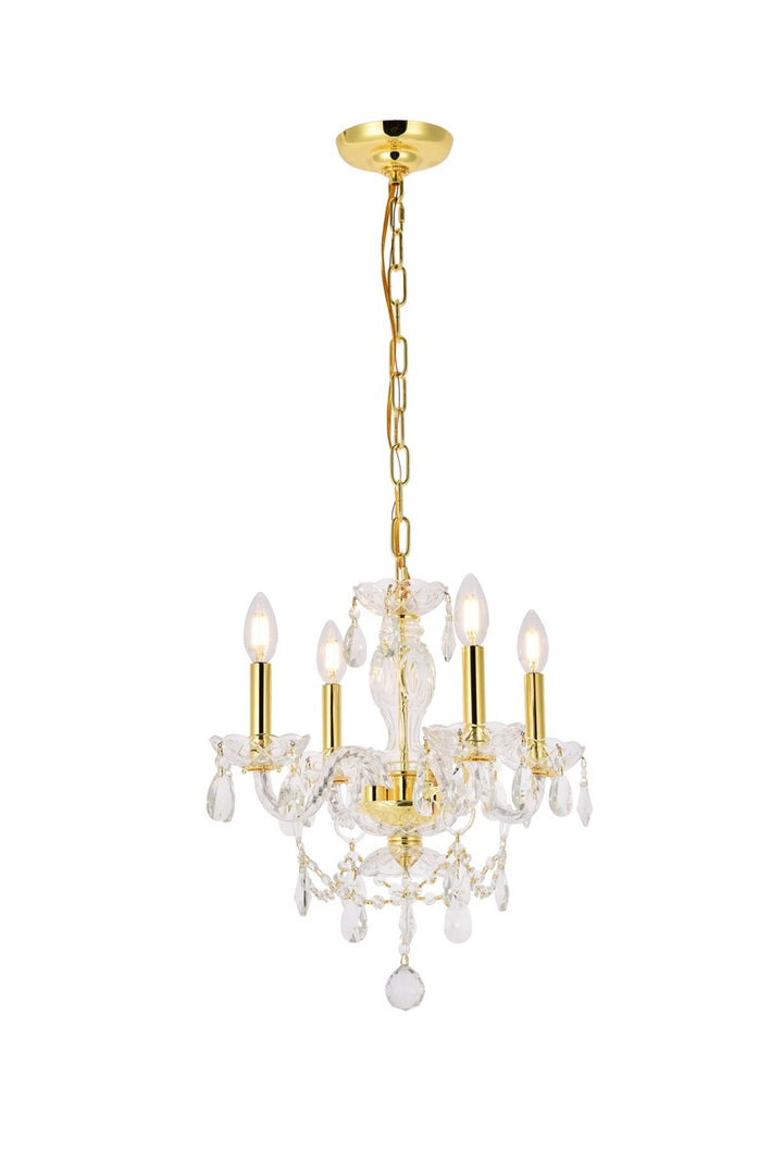 Elegant Princeton V7834D17G/RC Chandelier Light - Gold