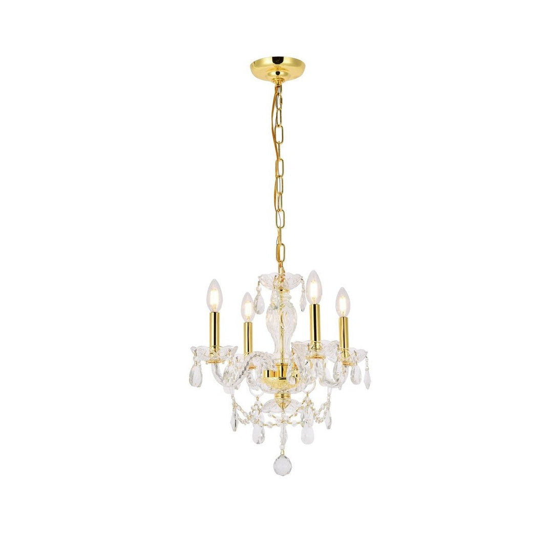 Elegant Princeton V7834D17G/RC Chandelier Light - Gold