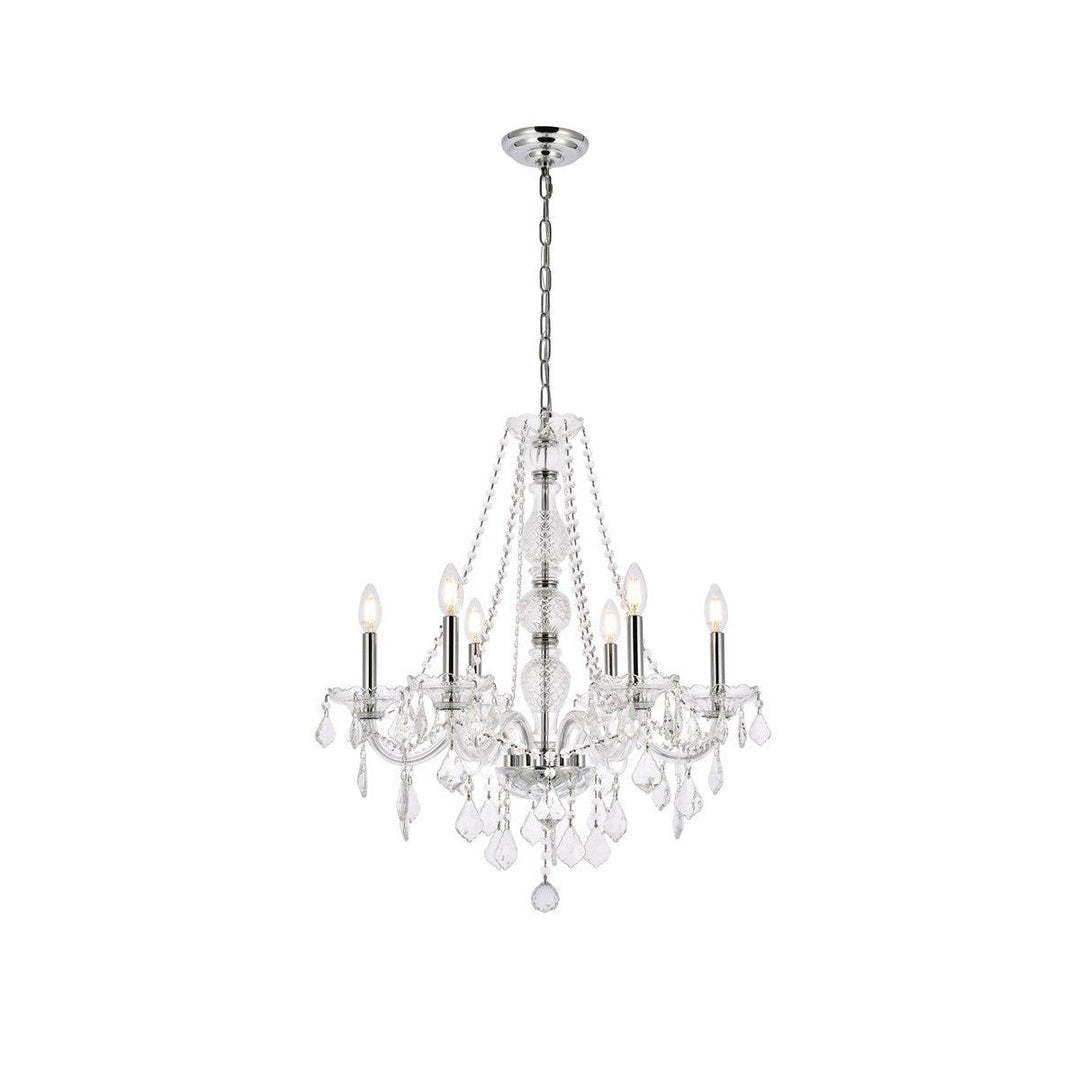 Elegant Verona V7856D24C/RC Chandelier Light - Chrome