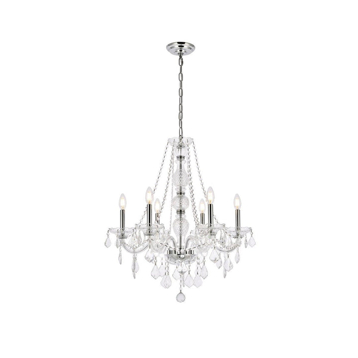 Elegant Verona V7856D24C/RC Chandelier Light - Chrome