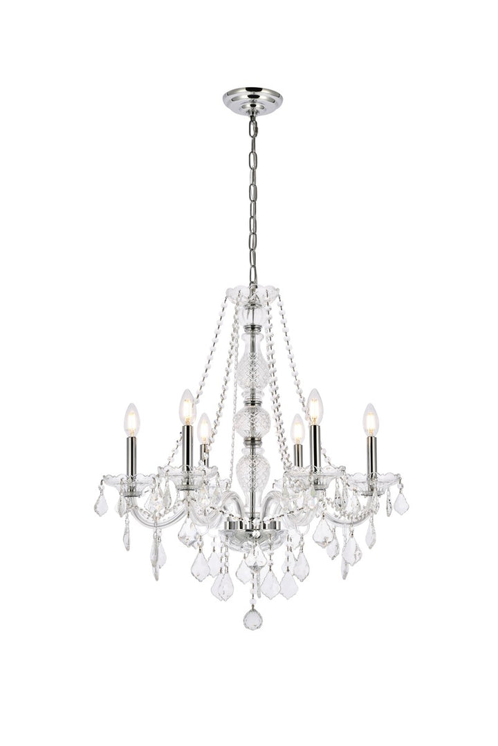 Elegant Verona V7856D24C/RC Chandelier Light - Chrome