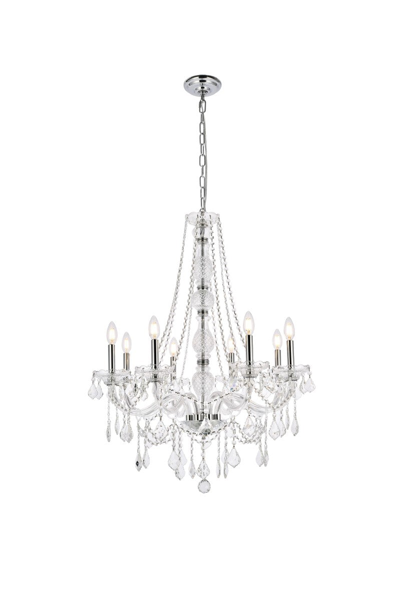 Elegant Verona V7858D28C/RC Chandelier Light - Chrome