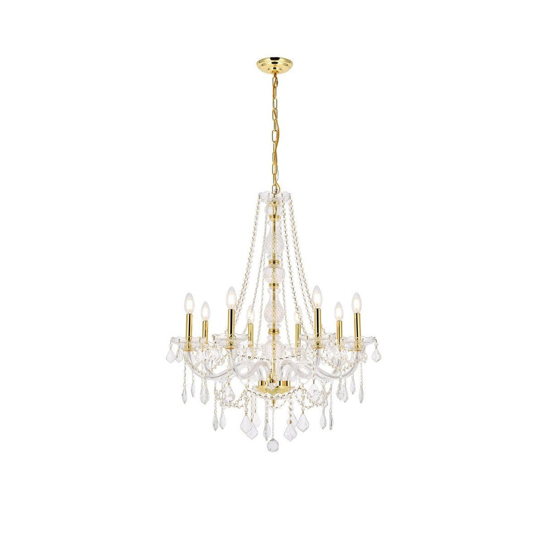 Elegant Verona V7858D28G/RC Chandelier Light - Gold