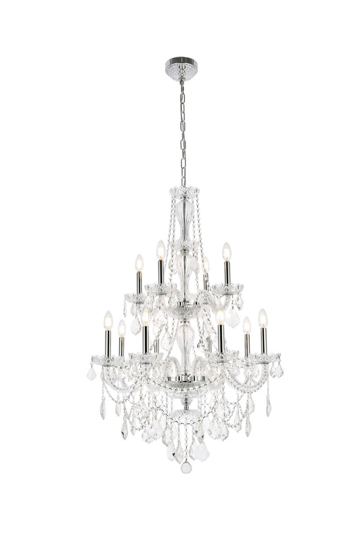 Elegant Giselle V7890D28C/RC Chandelier Light - Chrome