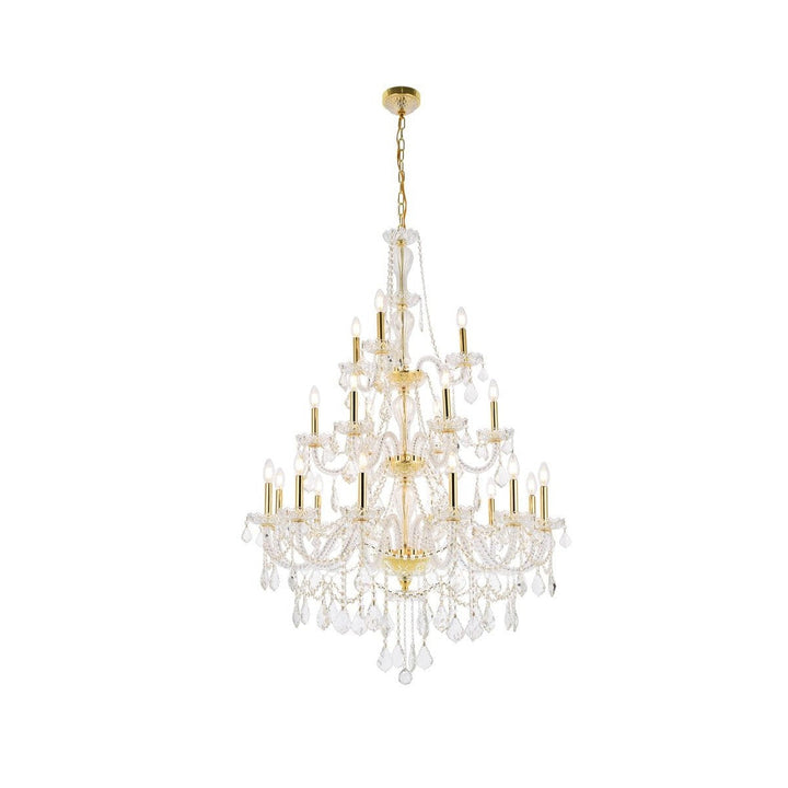 Elegant Giselle V7890G38G/RC Chandelier Light - Gold