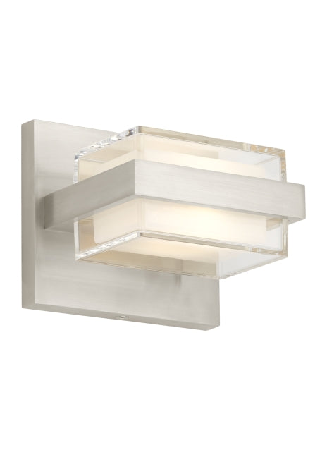 Visual Comfort Modern Kamden 700BCKMD1S-LED930-277 Wall Light - Satin Nickel