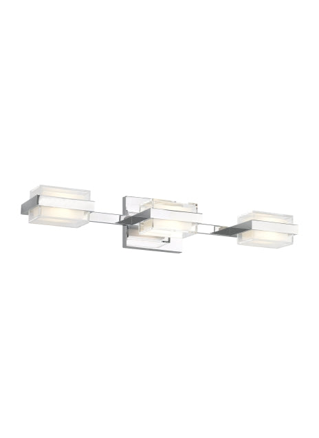 Visual Comfort Modern Kamden 700BCKMD3SC-LED930-277 Bath Vanity Light 6 in. wide - Chrome