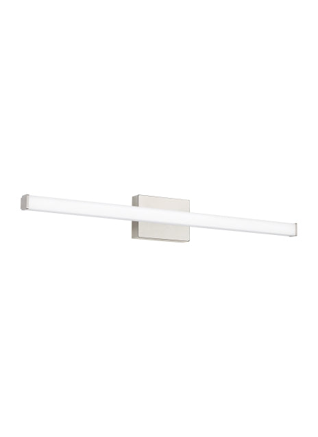 Visual Comfort Modern Lufe 700BCLUFS36S-LED930-277 Bath Vanity Light 4 in. wide - Satin Nickel