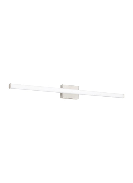 Visual Comfort Modern Lufe 700BCLUFS48S-LED930-277 Bath Vanity Light 4 in. wide - Satin Nickel