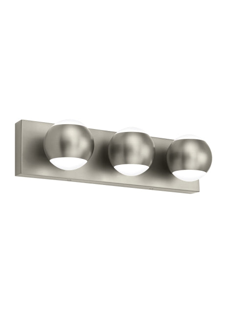 Visual Comfort Modern Oko 700BCOKO3S-LED930 Bath Vanity Light 6 in. wide - Satin Nickel