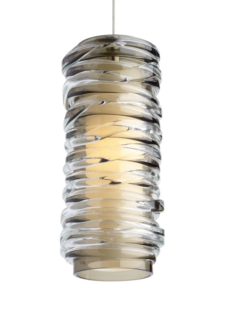 Visual Comfort Modern 700FJLEIKS Leigh One Light Pendant Track Light Pewter, Nickel, Silver