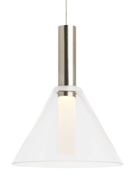 Visual Comfort Modern 700KLMEZCS-LED930 Mezz Led Pendant Track Light Pewter, Nickel, Silver