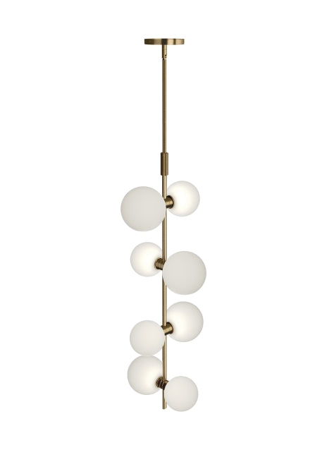 Visual Comfort Modern ModernRail 700MDP3GRR Pendant Light - Aged Brass
