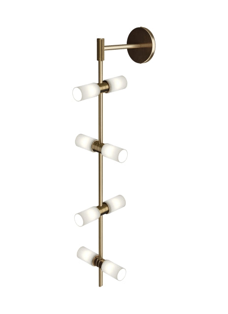 Visual Comfort Modern ModernRail 700MDWS3CRR Wall Light - Aged Brass