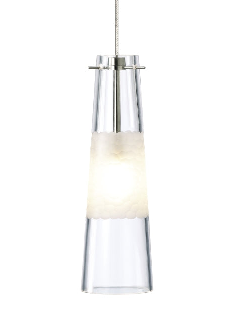 Visual Comfort Modern 700MOBONCS Bonn One Light Pendant Track Light Pewter, Nickel, Silver