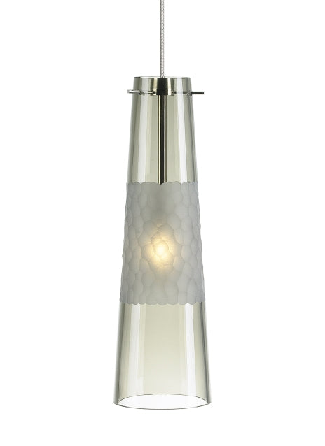Visual Comfort Modern 700MOBONKS-LEDS930 Bonn Led Pendant Track Light Pewter, Nickel, Silver
