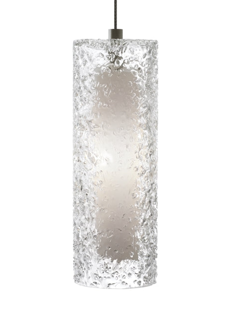 Visual Comfort Modern 700MORCKCZ Rock Candy Cylinder One Light Pendant Track Light Bronze / Dark