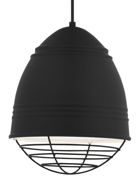 Visual Comfort Modern 700TDLOFBWB Loft One Light Pendant Track Light Black